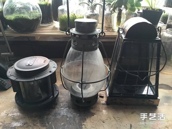 煤油燈改造成水族箱 當(dāng)然也可以拿來種盆栽 - www.iyw0659.cn