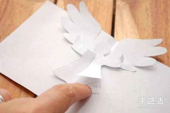 A4紙做賀卡的方法 創意立體天使賀卡手工制作 - www.iyw0659.cn