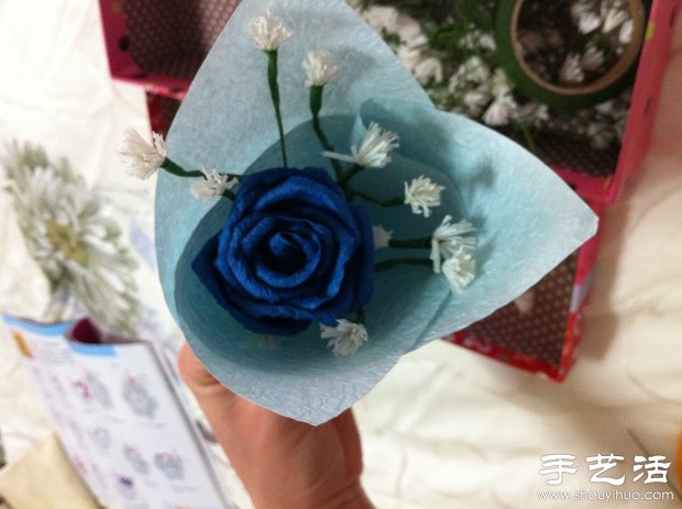 紙花制作:滿天星的做法 - www.iyw0659.cn