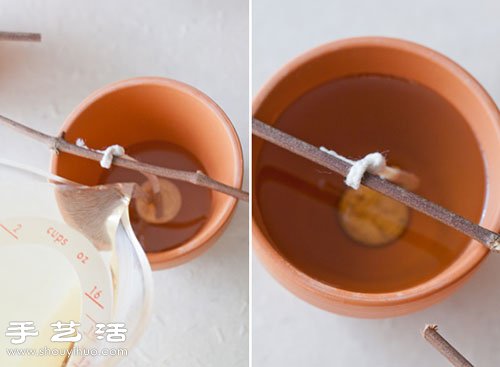 創意手工制作迷你盆栽蠟燭/燭臺 - www.iyw0659.cn