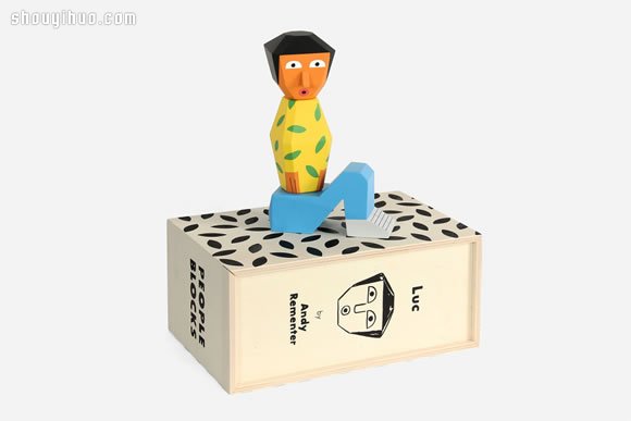 People Blocks 2 木玩偶雕塑作品欣賞 - www.iyw0659.cn