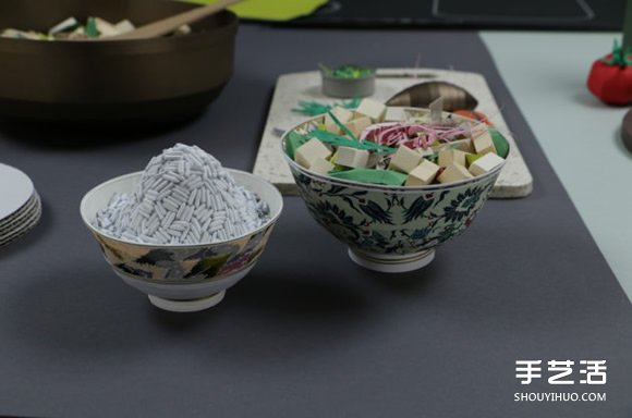 從米飯、豆腐到瓷碗,令人驚艷的3D紙藝作品 - www.iyw0659.cn