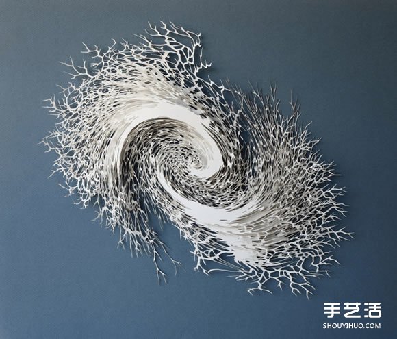 以細(xì)菌、結(jié)晶等為靈感創(chuàng)作的立體紙雕作品 - www.iyw0659.cn