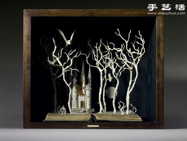 精致細膩的書本紙雕作品欣賞 - www.iyw0659.cn