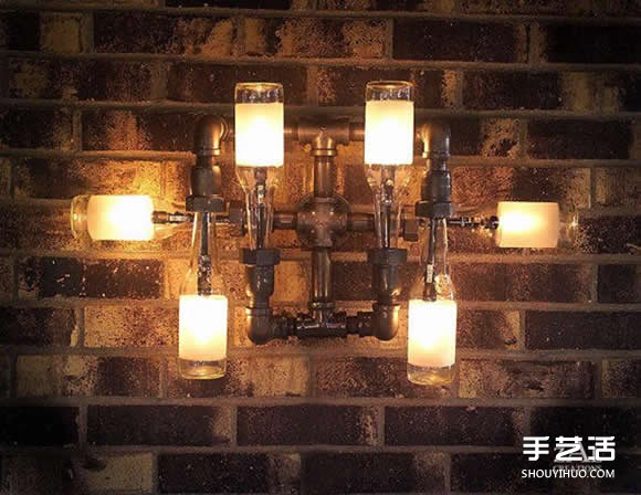啤酒瓶廢物利用DIY制作超有個性的玻璃燈具 - www.iyw0659.cn