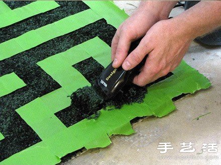 舊物改造創意:舊地毯簡單手工DIY漂亮紋路 - www.iyw0659.cn