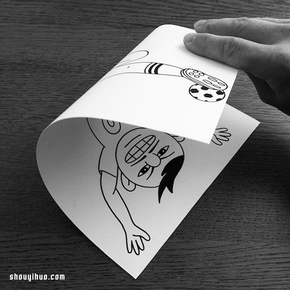 一張紙一支筆 手繪出互動式3D立體畫 - www.iyw0659.cn