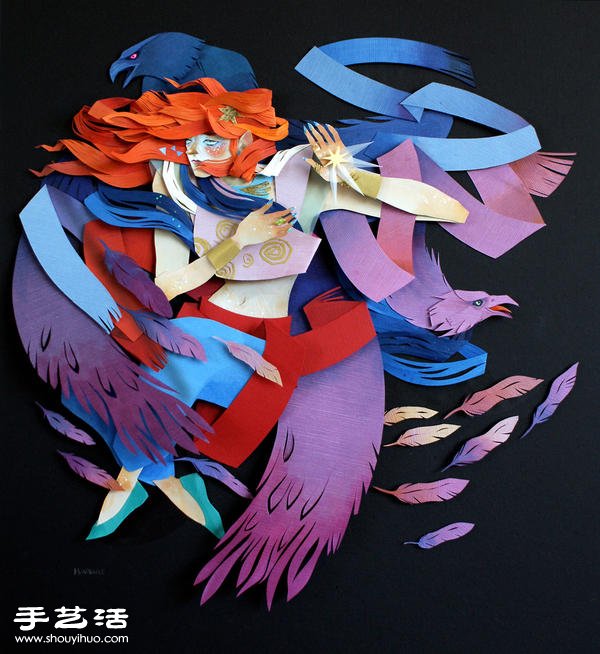 超強日本浮世繪風格紙藝藝術作品 - www.iyw0659.cn