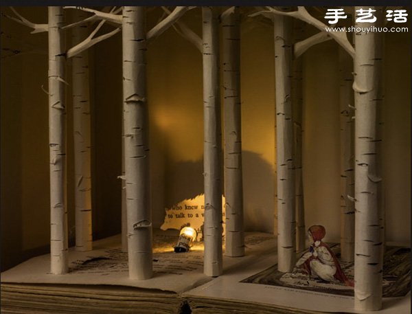 精致細膩的書本紙雕作品欣賞 - www.iyw0659.cn