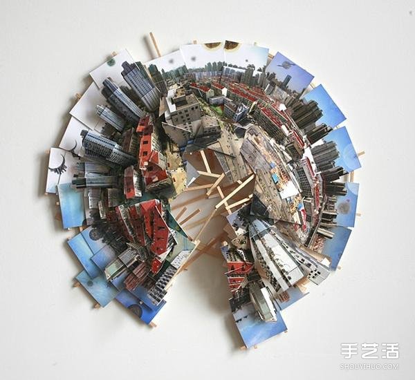 立體城市紙雕藝術 把多張照片拼接成全景組圖 - www.iyw0659.cn