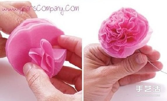 婚禮用紙花球的制作方法 紙花球的做法圖解 - www.iyw0659.cn