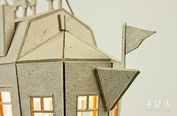厚紙板DIY制作小屋造型燈罩 栩栩如生引人入勝 - www.iyw0659.cn
