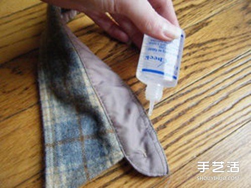 破舊襯衫廢物利用DIY手工制作紳士貓項圈 - www.iyw0659.cn