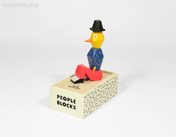 People Blocks 2 木玩偶雕塑作品欣賞 - www.iyw0659.cn