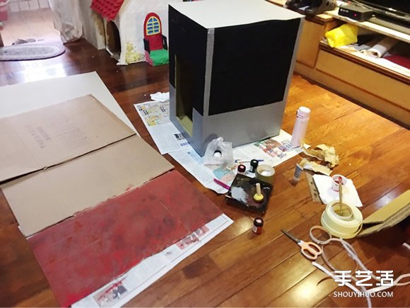 狗屋的制作方法帶圖片 廢紙箱做狗窩的做法 - www.iyw0659.cn