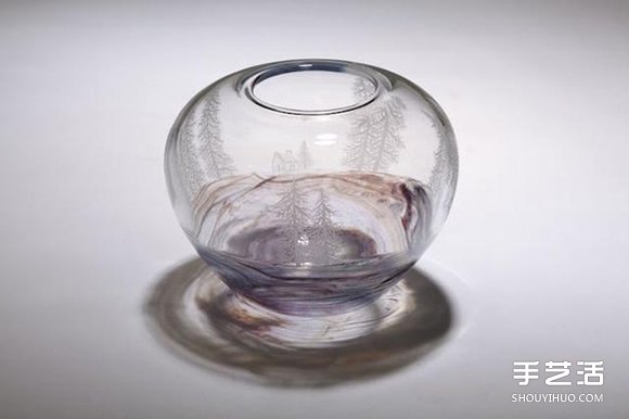 玻璃雕刻作品:用電鉆刻劃出心中的森林圣殿 - www.iyw0659.cn