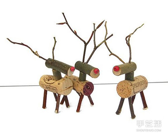 圣誕節軟木塞DIY圖片 圣誕紅酒瓶塞手工小制作 - www.iyw0659.cn