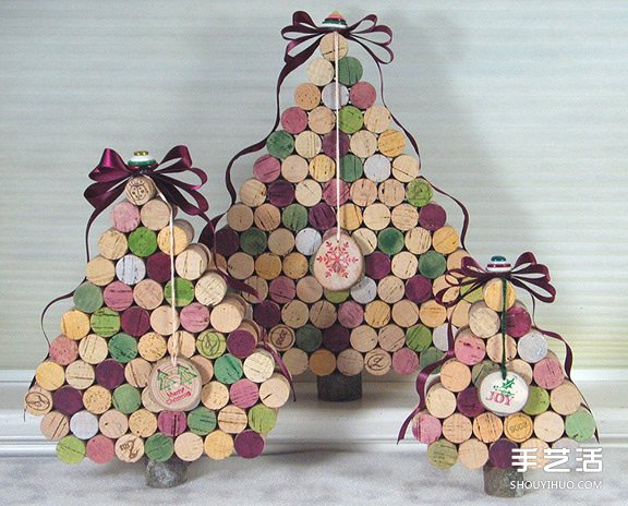 圣誕節軟木塞DIY圖片 圣誕紅酒瓶塞手工小制作 - www.iyw0659.cn