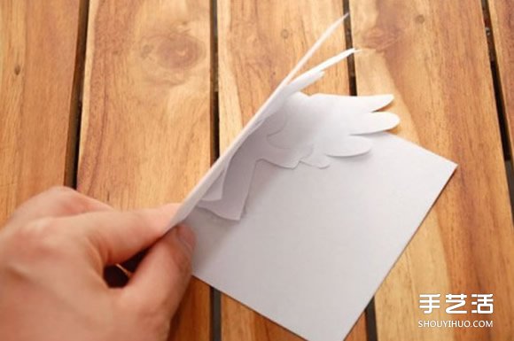 A4紙做賀卡的方法 創意立體天使賀卡手工制作 - www.iyw0659.cn