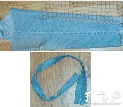 牛仔褲舊物改造 DIY牛仔手提包 - www.iyw0659.cn