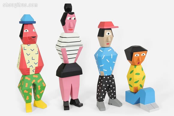 People Blocks 2 木玩偶雕塑作品欣賞 - www.iyw0659.cn