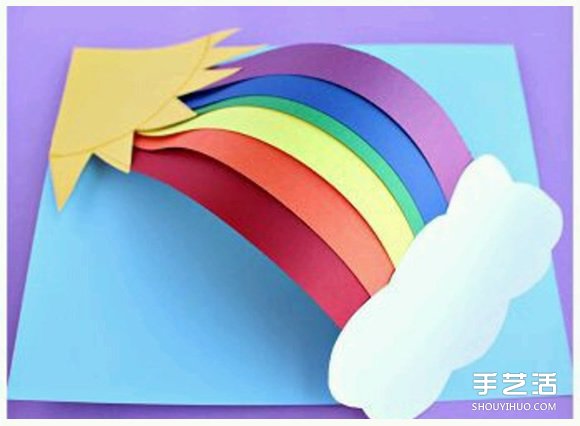 彩虹賀卡手工制作 適合兒童的彩虹卡片DIY - www.iyw0659.cn
