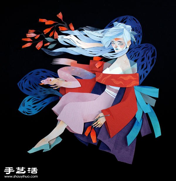 超強日本浮世繪風格紙藝藝術作品 - www.iyw0659.cn