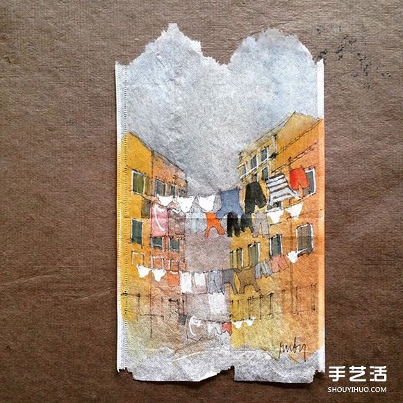 變廢為寶:藝術家用喝過的茶包當畫布寫日記 - www.iyw0659.cn