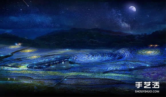 400萬個飲料瓶變廢為寶 打造梵高《星夜》 - www.iyw0659.cn
