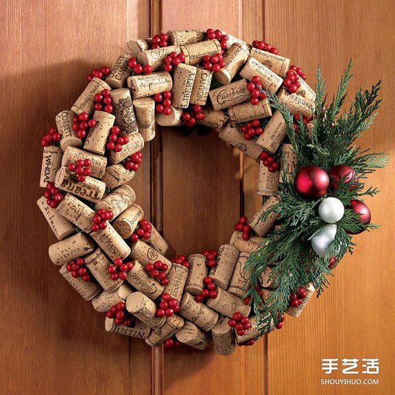 圣誕節軟木塞DIY圖片 圣誕紅酒瓶塞手工小制作 - www.iyw0659.cn